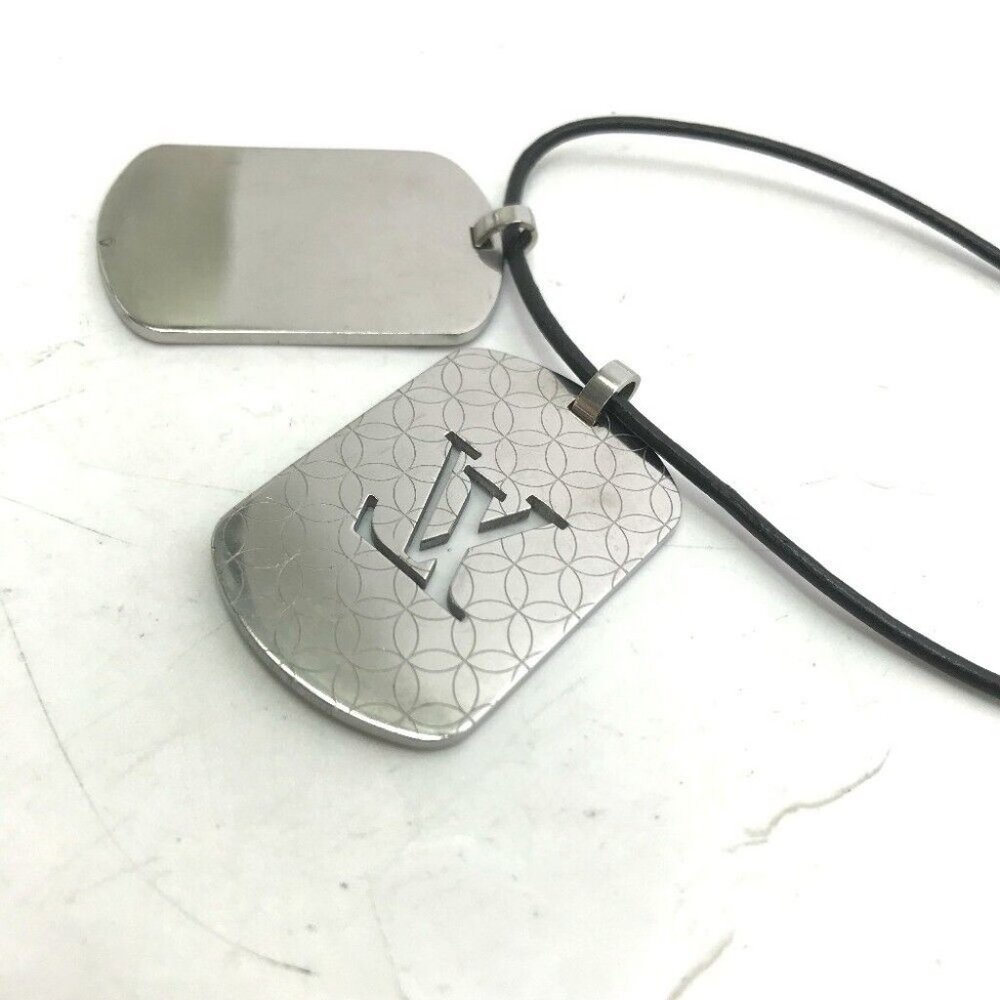 LOUIS VUITTON Pandantif-Champs-Elysées GM Leather strap Leather Necklace - Picture 5 of 7